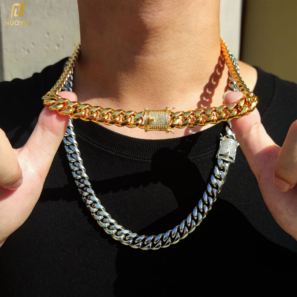 Cuban Link Chain 12Mm - Cadena cubana de Hip Hop de