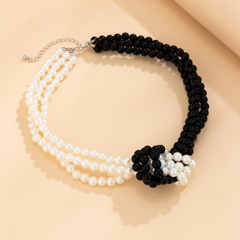 Collar de Moda Retro con Cuent - Pearl Choker Necklace Vintage reseña y precio