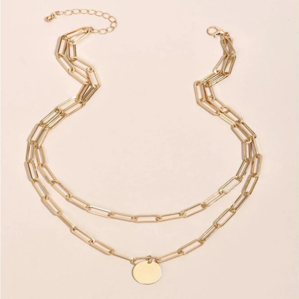 SUMENG 2024 nueva moda Vintage - Layered Pendant Necklace Aesthetic reseña y precio