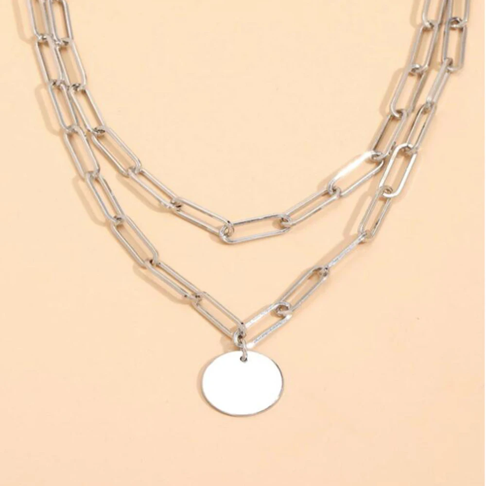 SUMENG 2024 nueva moda Vintage - Layered Pendant Necklace Aesthetic reseña y precio