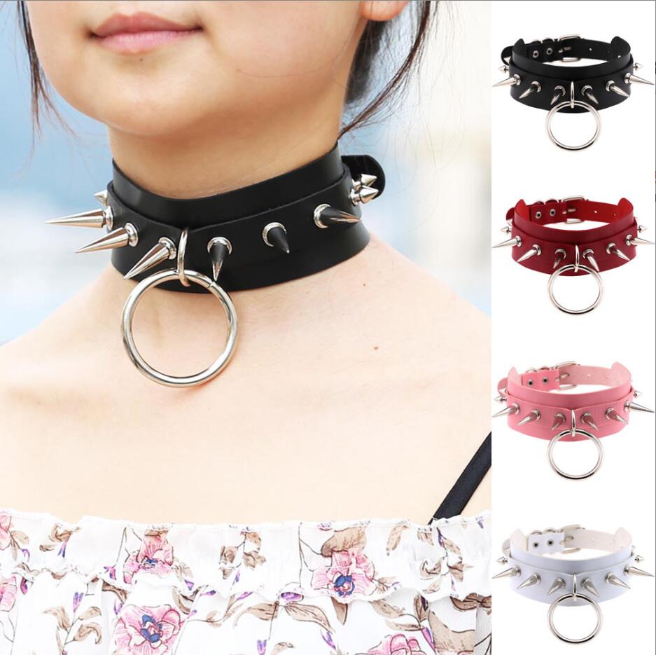 Gargantilla larga con pinchos  - Goth Punk Spike Choker reseña y precio