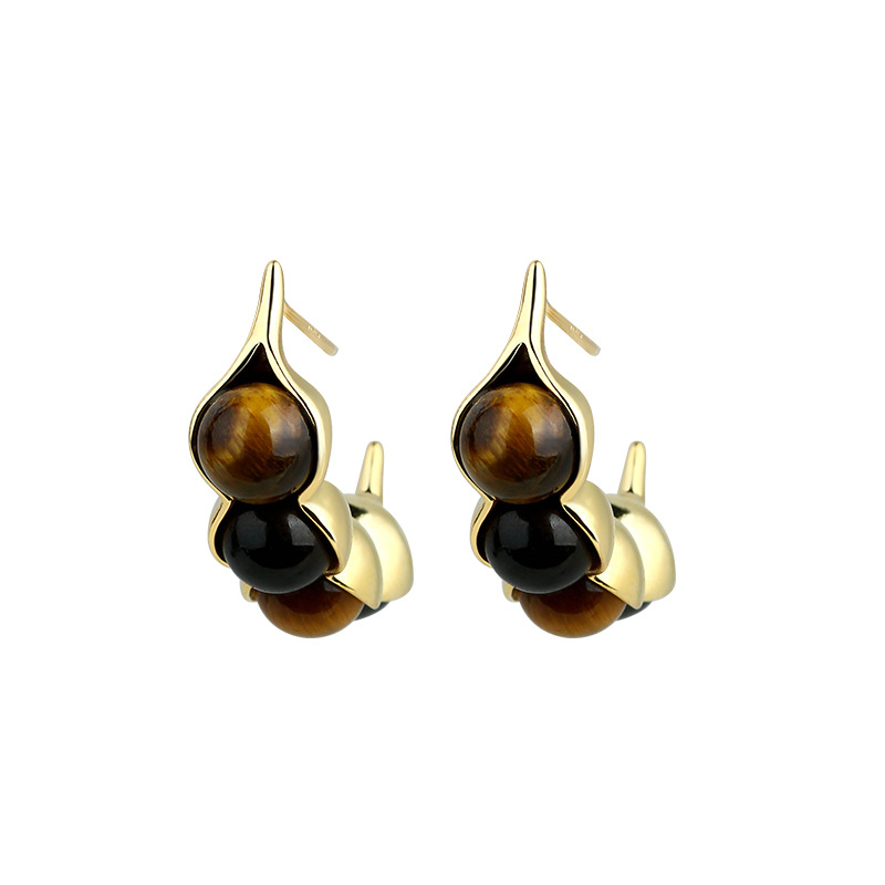 Pendientes de ojo de tigre con - Earrings reseña y precio